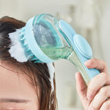 Maxbell Dog Bath Brush SPA Removes Loose Hair Pet Grooming Brush for Puppy Cats Dogs Blue