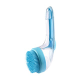 Maxbell Dog Bath Brush SPA Removes Loose Hair Pet Grooming Brush for Puppy Cats Dogs Blue
