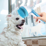 Maxbell Dog Bath Brush SPA Removes Loose Hair Pet Grooming Brush for Puppy Cats Dogs Blue