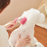 Maxbell Dog Bath Brush SPA Removes Loose Hair Pet Grooming Brush for Puppy Cats Dogs Red