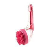 Maxbell Dog Bath Brush SPA Removes Loose Hair Pet Grooming Brush for Puppy Cats Dogs Red