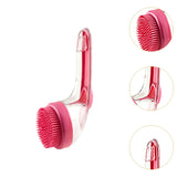 Maxbell Dog Bath Brush SPA Removes Loose Hair Pet Grooming Brush for Puppy Cats Dogs Red