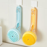 Maxbell Dog Bath Brush SPA Removes Loose Hair Pet Grooming Brush for Puppy Cats Dogs Red