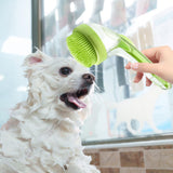 Maxbell Dog Bath Brush SPA Removes Loose Hair Pet Grooming Brush for Puppy Cats Dogs Green