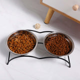 Maxbell Cat Bowl Holder Ergonomic Pet Feeding Station for Small Dogs Puppies Kittens