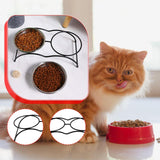 Maxbell Cat Bowl Holder Ergonomic Pet Feeding Station for Small Dogs Puppies Kittens
