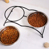 Maxbell Cat Bowl Holder Ergonomic Pet Feeding Station for Small Dogs Puppies Kittens