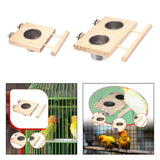 Maxbell Bird Feeder for Cage Large Capacity Feeding Cup for Parrots Budgie Cockatiel Single bowl