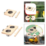 Maxbell Bird Feeder for Cage Large Capacity Feeding Cup for Parrots Budgie Cockatiel Single bowl