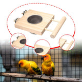 Maxbell Bird Feeder for Cage Large Capacity Feeding Cup for Parrots Budgie Cockatiel Single bowl