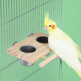Maxbell Bird Feeder for Cage Large Capacity Feeding Cup for Parrots Budgie Cockatiel Single bowl