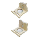 Maxbell Bird Feeding Dish Cups Container Cage Water Bowl for Parrot Budgie Lovebirds 12cmx11cm