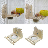 Maxbell Bird Feeding Dish Cups Container Cage Water Bowl for Parrot Budgie Lovebirds 12cmx11cm
