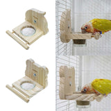 Maxbell Bird Feeding Dish Cups Container Cage Water Bowl for Parrot Budgie Lovebirds 12cmx11cm
