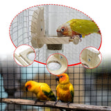 Maxbell Bird Feeding Dish Cups Container Cage Water Bowl for Parrot Budgie Lovebirds 12cmx11cm