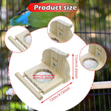 Maxbell Bird Feeding Dish Cups Container Cage Water Bowl for Parrot Budgie Lovebirds 12cmx11cm