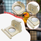 Maxbell Bird Feeding Dish Cups Container Cage Water Bowl for Parrot Budgie Lovebirds 12cmx11cm