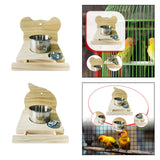 Maxbell Bird Cage Feeder Hanging Pet Bowl Lightweight for Conures Parakeet Lovebirds Bear