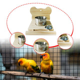 Maxbell Bird Cage Feeder Hanging Pet Bowl Lightweight for Conures Parakeet Lovebirds Bear