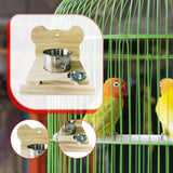 Maxbell Bird Cage Feeder Hanging Pet Bowl Lightweight for Conures Parakeet Lovebirds Bear