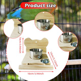 Maxbell Bird Cage Feeder Hanging Pet Bowl Lightweight for Conures Parakeet Lovebirds Bear