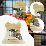 Maxbell Bird Cage Feeder Hanging Pet Bowl Lightweight for Conures Parakeet Lovebirds Bear