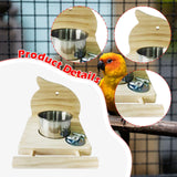 Maxbell Bird Cage Feeder Hanging Pet Bowl Lightweight for Conures Parakeet Lovebirds Bird