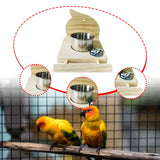 Maxbell Bird Cage Feeder Hanging Pet Bowl Lightweight for Conures Parakeet Lovebirds Bird