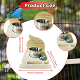 Maxbell Bird Cage Feeder Hanging Pet Bowl Lightweight for Conures Parakeet Lovebirds Bird