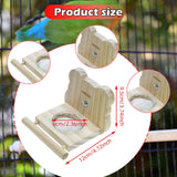 Maxbell Bird Feeding Dish Cups Container Cage Water Bowl for Parrot Budgie Lovebirds 12cmx9.5cm