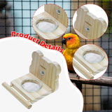 Maxbell Bird Feeding Dish Cups Container Cage Water Bowl for Parrot Budgie Lovebirds 12cmx9.5cm
