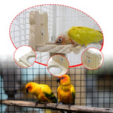 Maxbell Bird Feeding Dish Cups Container Cage Water Bowl for Parrot Budgie Lovebirds 12cmx9.5cm