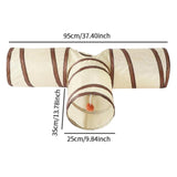 Maxbell Cat Tunnel Foldable Multifunctional Cat for Indoor Cats Kitten Training T