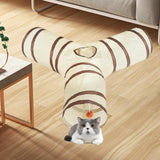 Maxbell Cat Tunnel Foldable Multifunctional Cat for Indoor Cats Kitten Training Y