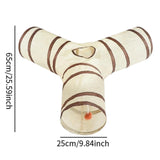 Maxbell Cat Tunnel Foldable Multifunctional Cat for Indoor Cats Kitten Training Y