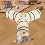 Maxbell Cat Tunnel Foldable Multifunctional Cat for Indoor Cats Kitten Training Y