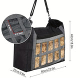Maxbell Horse Hay Bag Slow feed Feeder Travel Sheep Adjustable Strap Pasture Hay Net