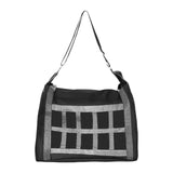 Maxbell Horse Hay Bag Slow feed Feeder Travel Sheep Adjustable Strap Pasture Hay Net