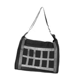 Maxbell Horse Hay Bag Slow feed Feeder Travel Sheep Adjustable Strap Pasture Hay Net