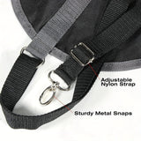 Maxbell Horse Hay Bag Slow feed Feeder Travel Sheep Adjustable Strap Pasture Hay Net