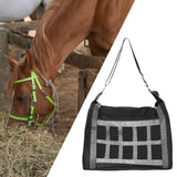 Maxbell Horse Hay Bag Slow feed Feeder Travel Sheep Adjustable Strap Pasture Hay Net