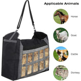 Maxbell Horse Hay Bag Slow feed Feeder Travel Sheep Adjustable Strap Pasture Hay Net