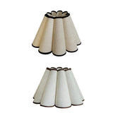 Maxbell Fabric Table Lamp Cover Home Pendant Light Lamp Shade Petal Shaped Lampshade Beige