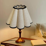 Maxbell Fabric Table Lamp Cover Home Pendant Light Lamp Shade Petal Shaped Lampshade Beige