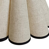 Maxbell Fabric Table Lamp Cover Home Pendant Light Lamp Shade Petal Shaped Lampshade Beige