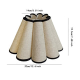 Maxbell Fabric Table Lamp Cover Home Pendant Light Lamp Shade Petal Shaped Lampshade Beige