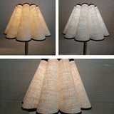 Maxbell Fabric Table Lamp Cover Home Pendant Light Lamp Shade Petal Shaped Lampshade White Gray