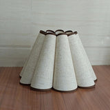 Maxbell Fabric Table Lamp Cover Home Pendant Light Lamp Shade Petal Shaped Lampshade White Gray