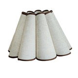 Maxbell Fabric Table Lamp Cover Home Pendant Light Lamp Shade Petal Shaped Lampshade White Gray
