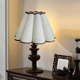 Maxbell Fabric Table Lamp Cover Home Pendant Light Lamp Shade Petal Shaped Lampshade White Gray